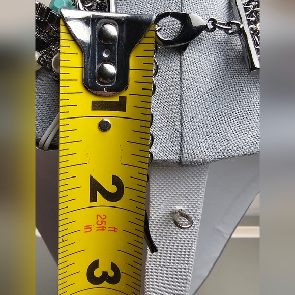 [Chloe + Isabel] Turquoise + Chain Torsade  Multi Media Statement Necklace - Picture 13 of 16